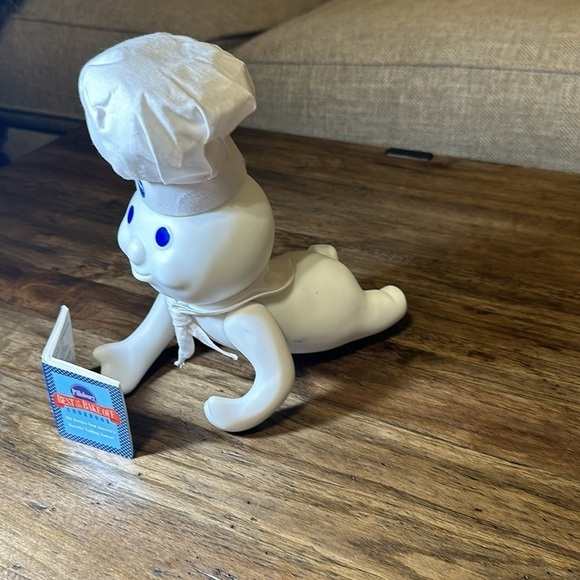 VTG The Pillsbury Company Pillsbury Doughboy Ceramic Adjustable HatArms Cookbook - Picture 1 of 16